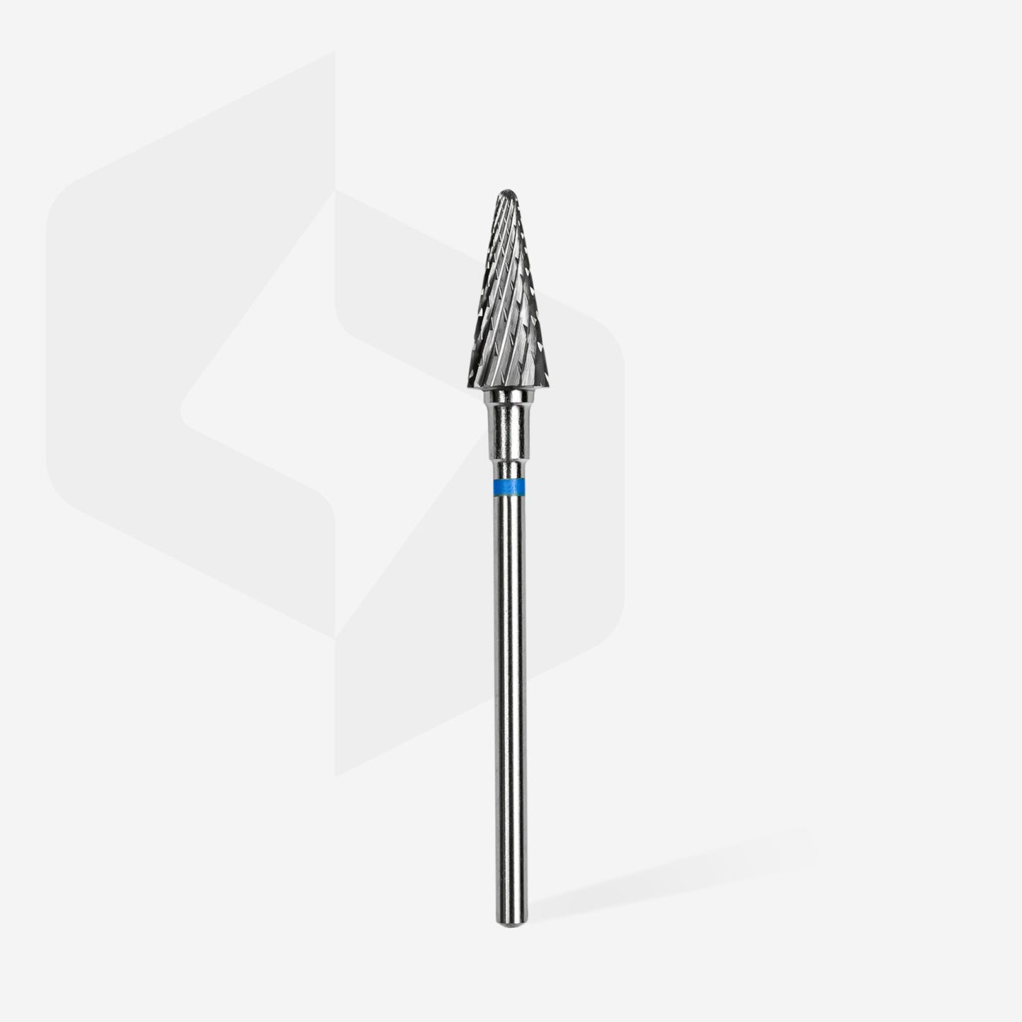 STALEKS Carbide nail drill bit, “cone” blue, head diameter 6 mm / working part 14 mm (FT71B060/14)