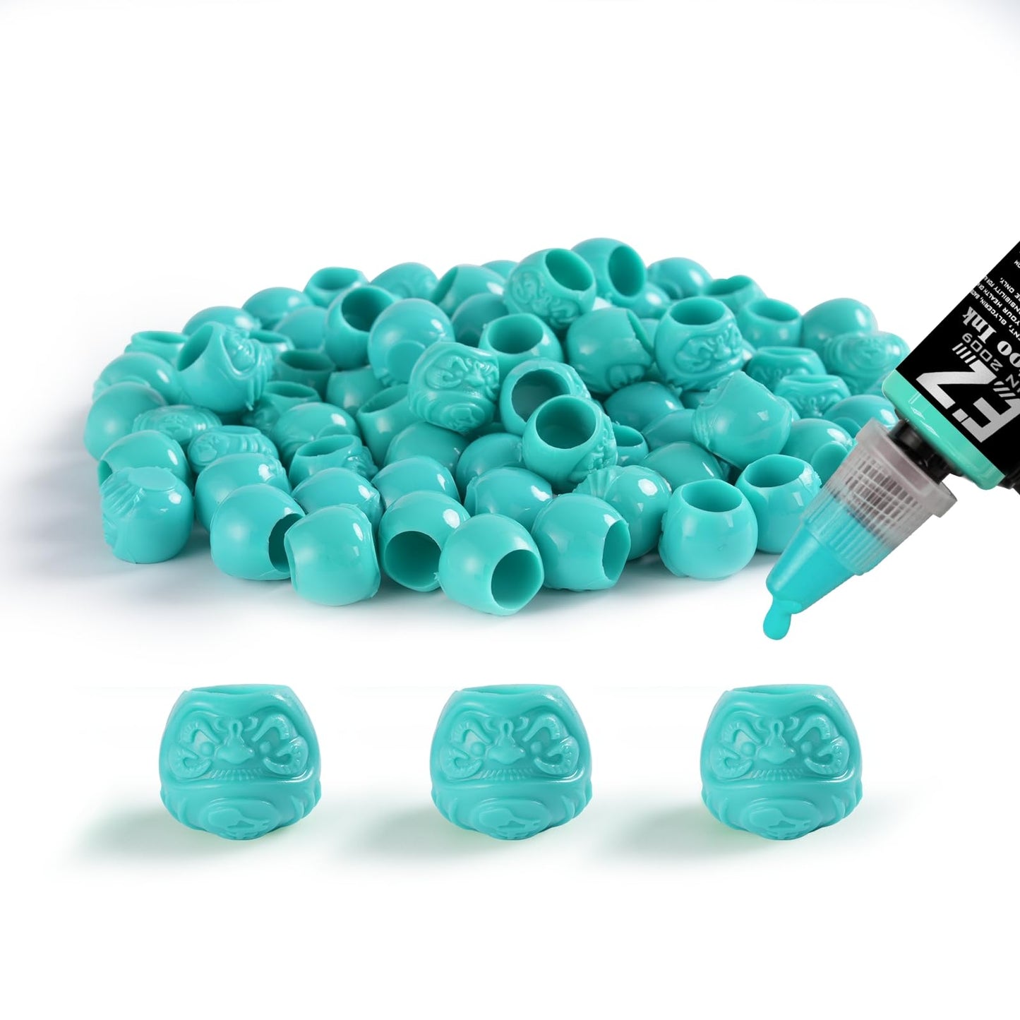 Daruma tattoo ink cups plastic and permanent makeup for eyebrow, eyeliner, and lips