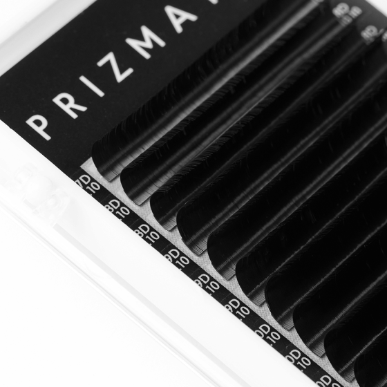 SCULPTOR PRIZMATIC Black eyelashes for extensions, 20 lines, 0.07