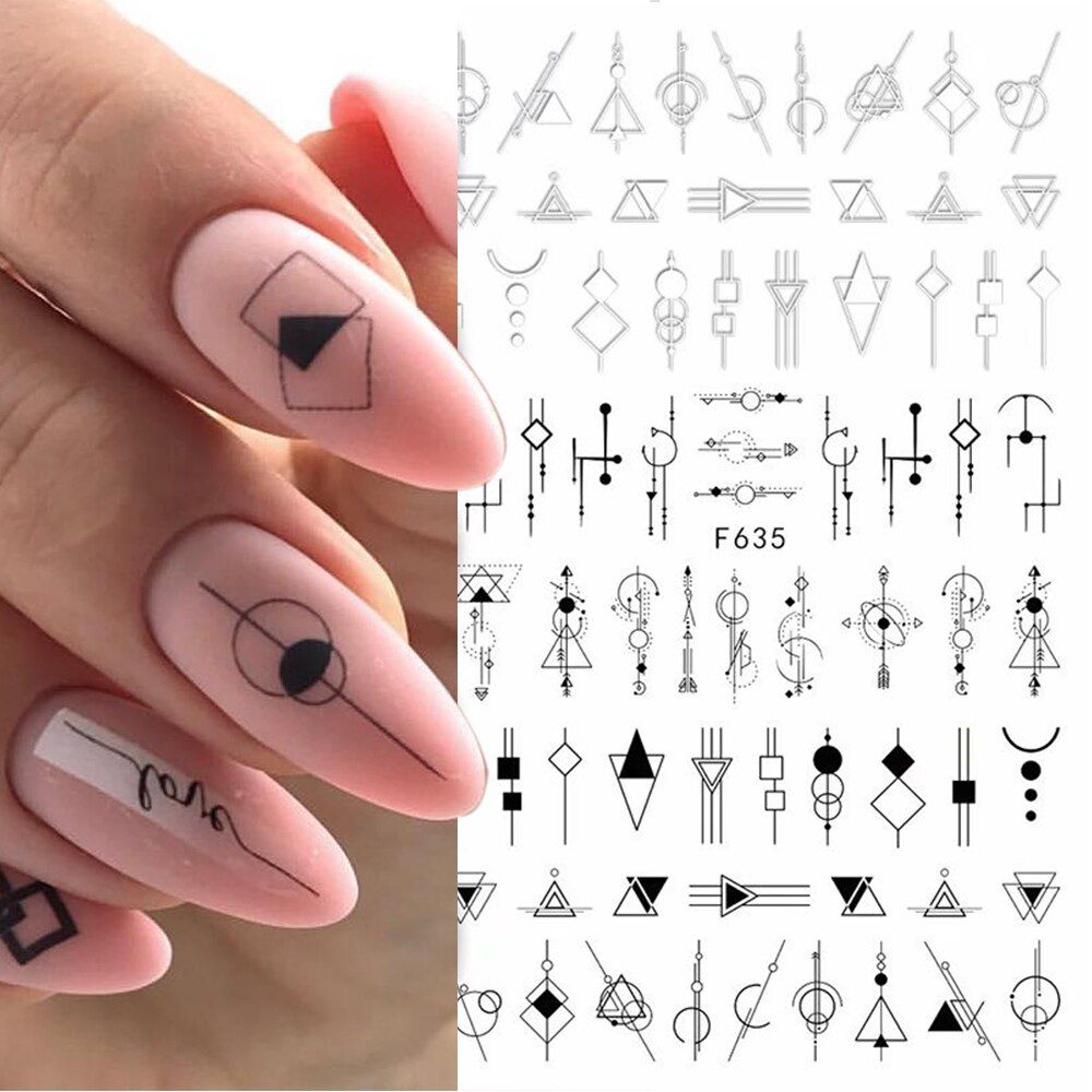 Design Nail Sticker 3D F635