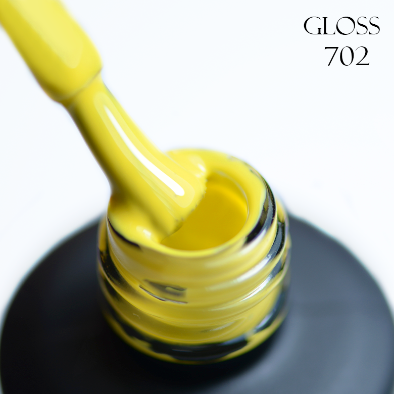 Gel polish 702 GLOSS (yellow green), 11 ml