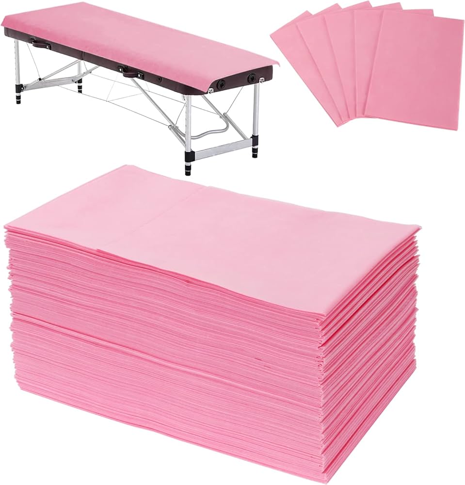 Beauty Sheet Cover, Disposable Bed Sheet,10 Pcs 180*80cm Non-Woven Disposable Waterproof Bed Sheet Massage Beauty Cover
