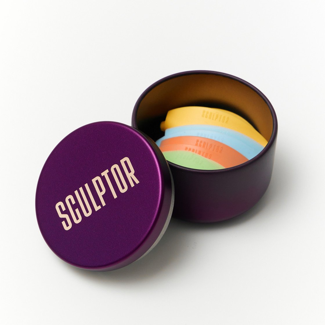 SCULPTOR Open Look eyelash shields set, 4 pairs in different colors (S, M, L, XL)