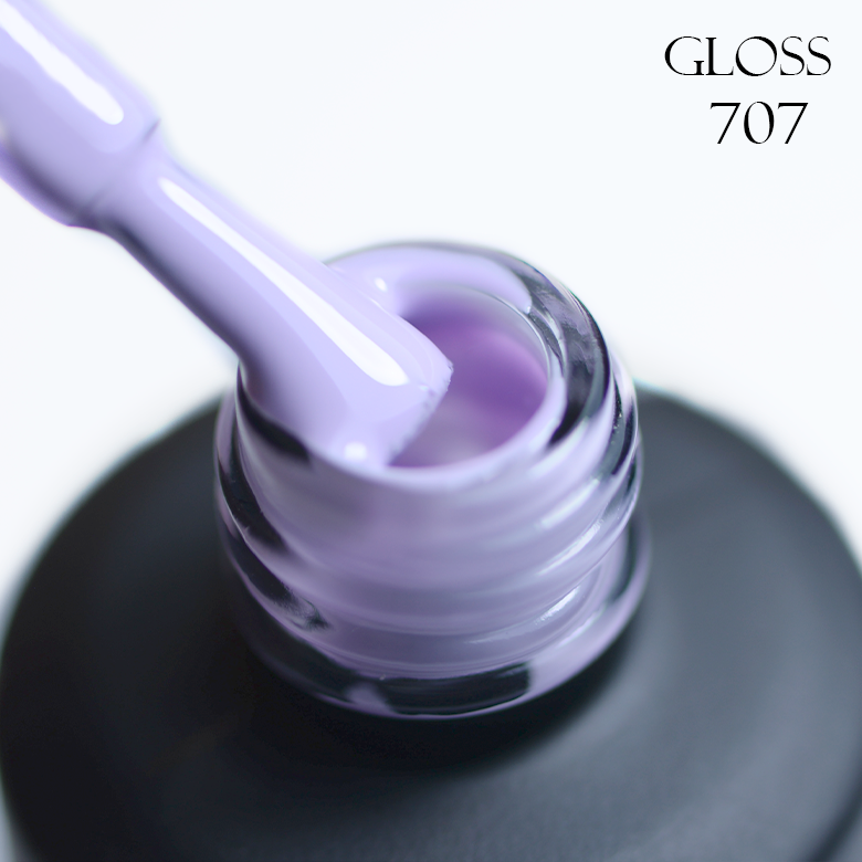Gel polish 707 GLOSS (cold light lilac), 11 ml