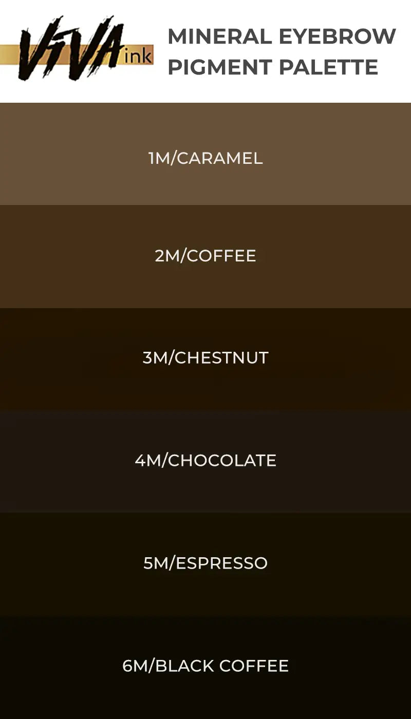 Viva Permanent Make up Pigment Eyebrows Mineral 1/M Caramel, 5 ml