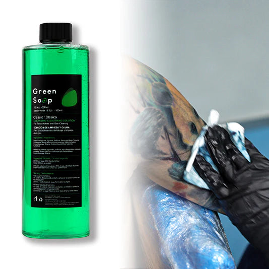 Green Soap Cleansing and Soothing Solution Dragoart for tattoo, 500ml
