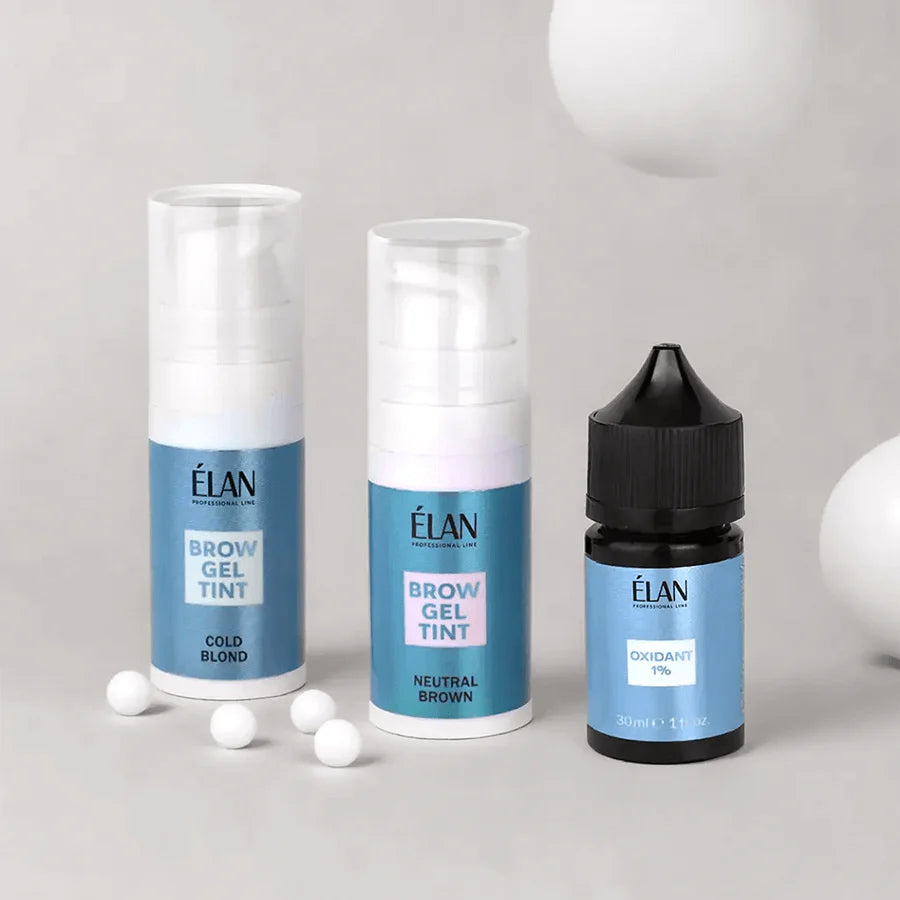 ELAN Set Brow Gel Tint (Cold Blond+Neutral Brown+Oxidant 1%)
