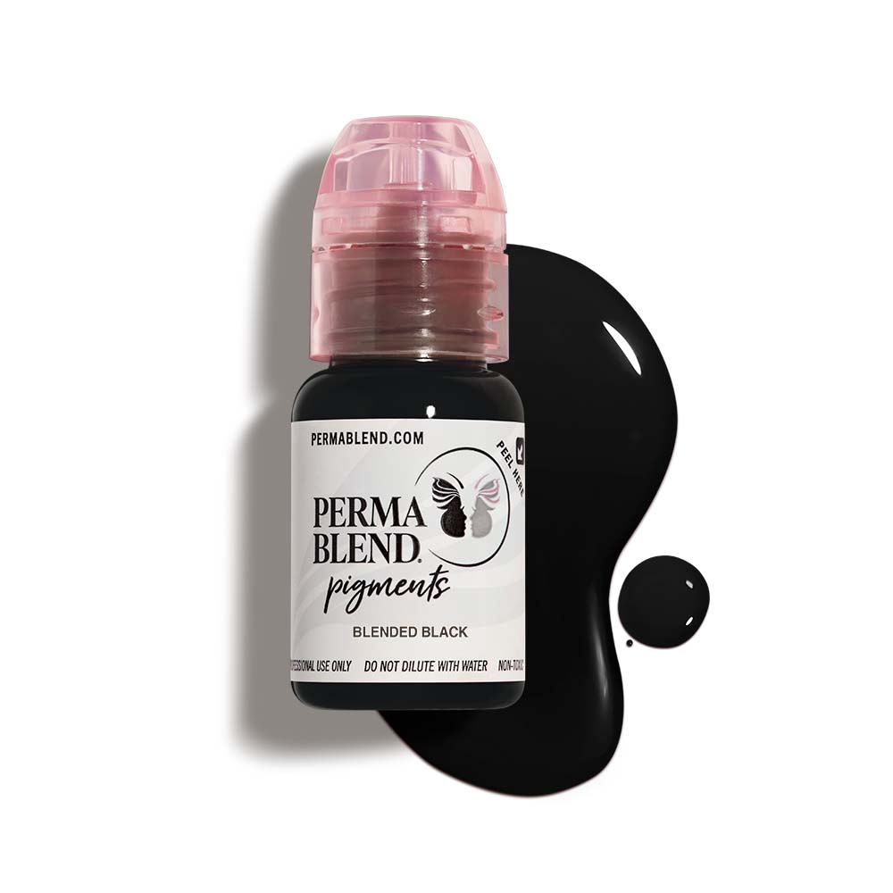 BLENDED BLACK — Perma Blend Pigment— 1/2oz Bottle