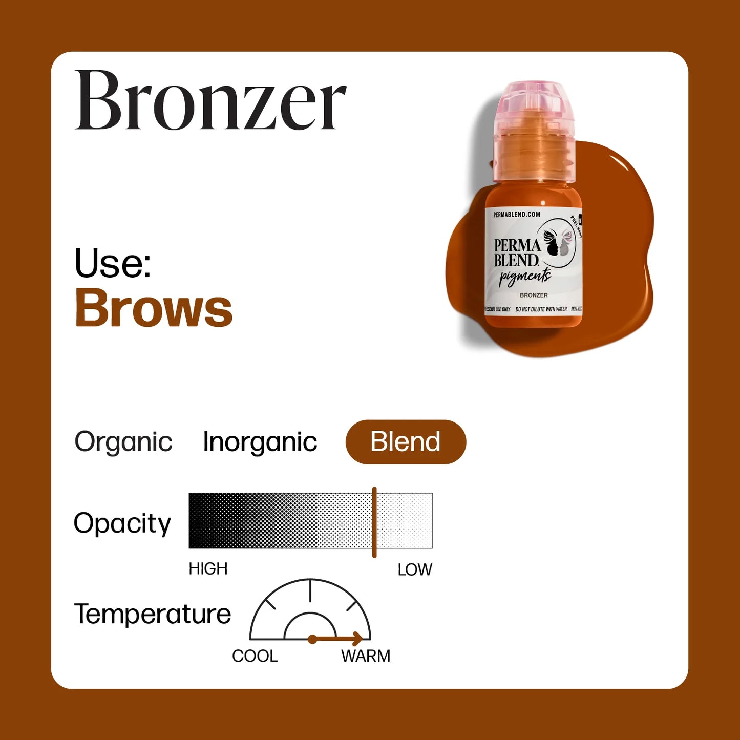 BRONZER - Perma Blend Pigment - 1/2oz Bottle