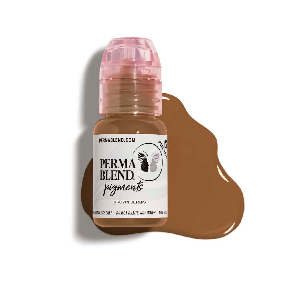 BROWN DERMIS Perma Blend Pigment for Scar 1/2oz Bottle