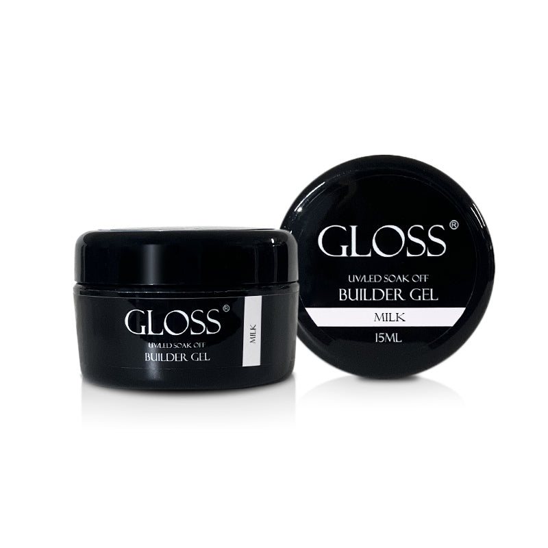 GLOSS Single-phase gel Builder Gel Milk, 15 ml