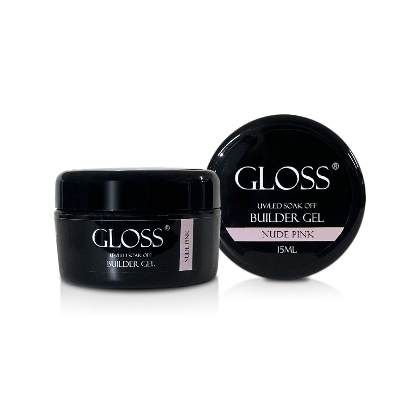 GLOSS Single-phase gel Builder Gel Nude Pink, 15 ml