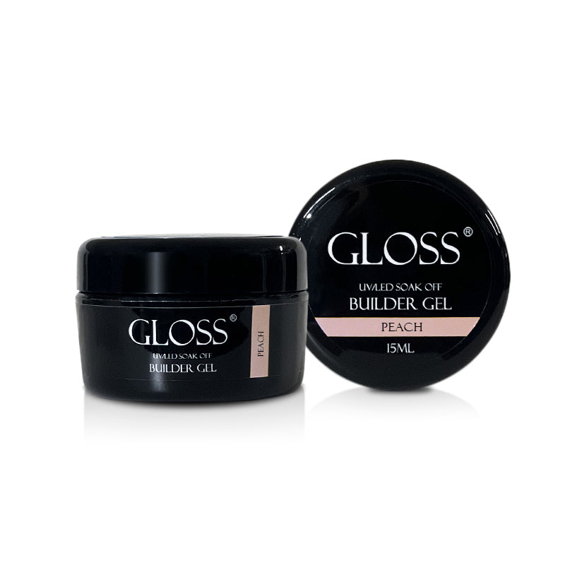 GLOSS Single-phase gel Builder Gel Peach, 15 ml