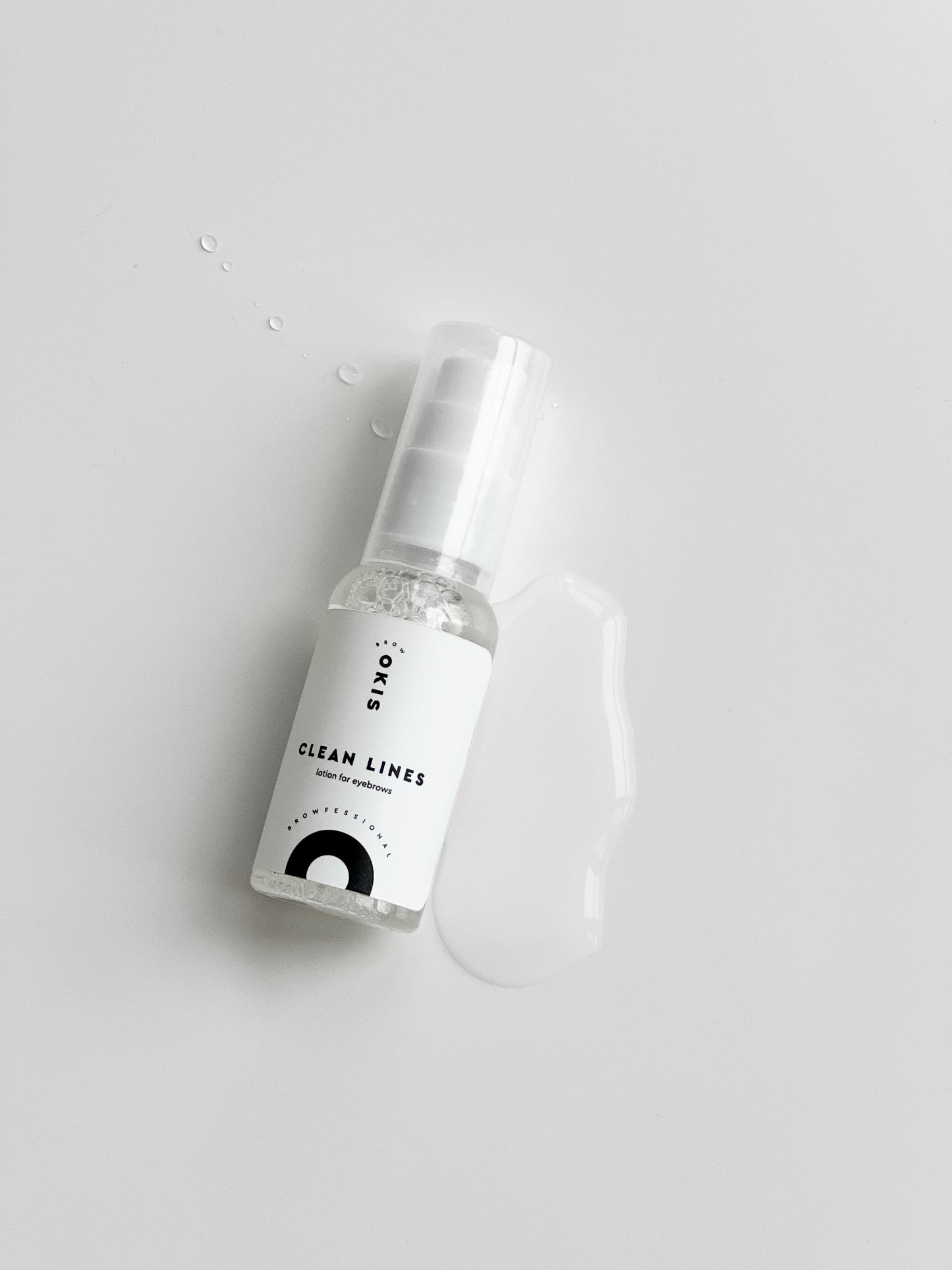OKIS Brow Lotion for cleaning paint and henna Clean Lines, 30 ml