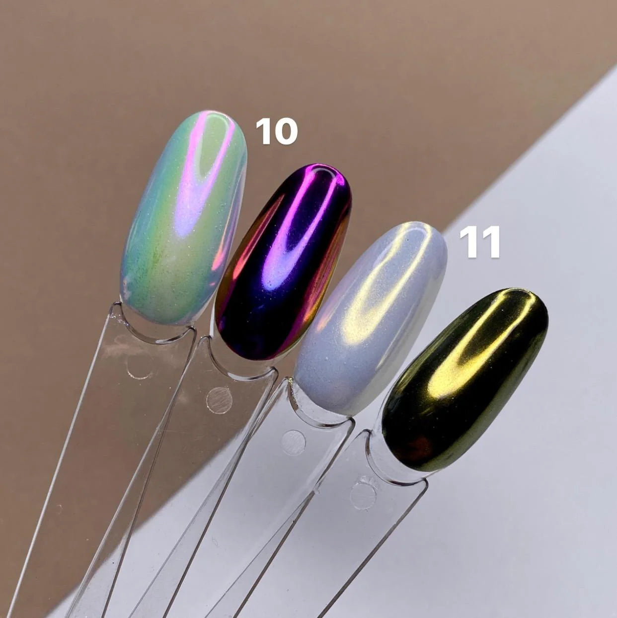 DARK Powder Nail Designe
