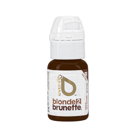 EVENFLO Perma Blend Blonde 2 Brunette Brow Pigments – Deep Brown 1/2 oz