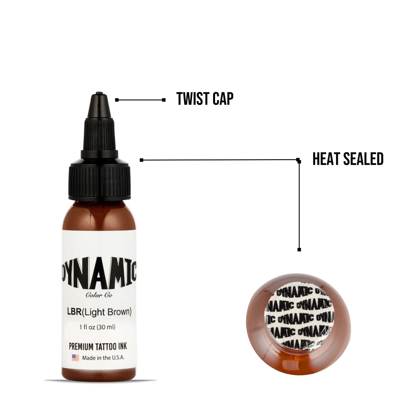 Dynamic Light Brown Tattoo Ink