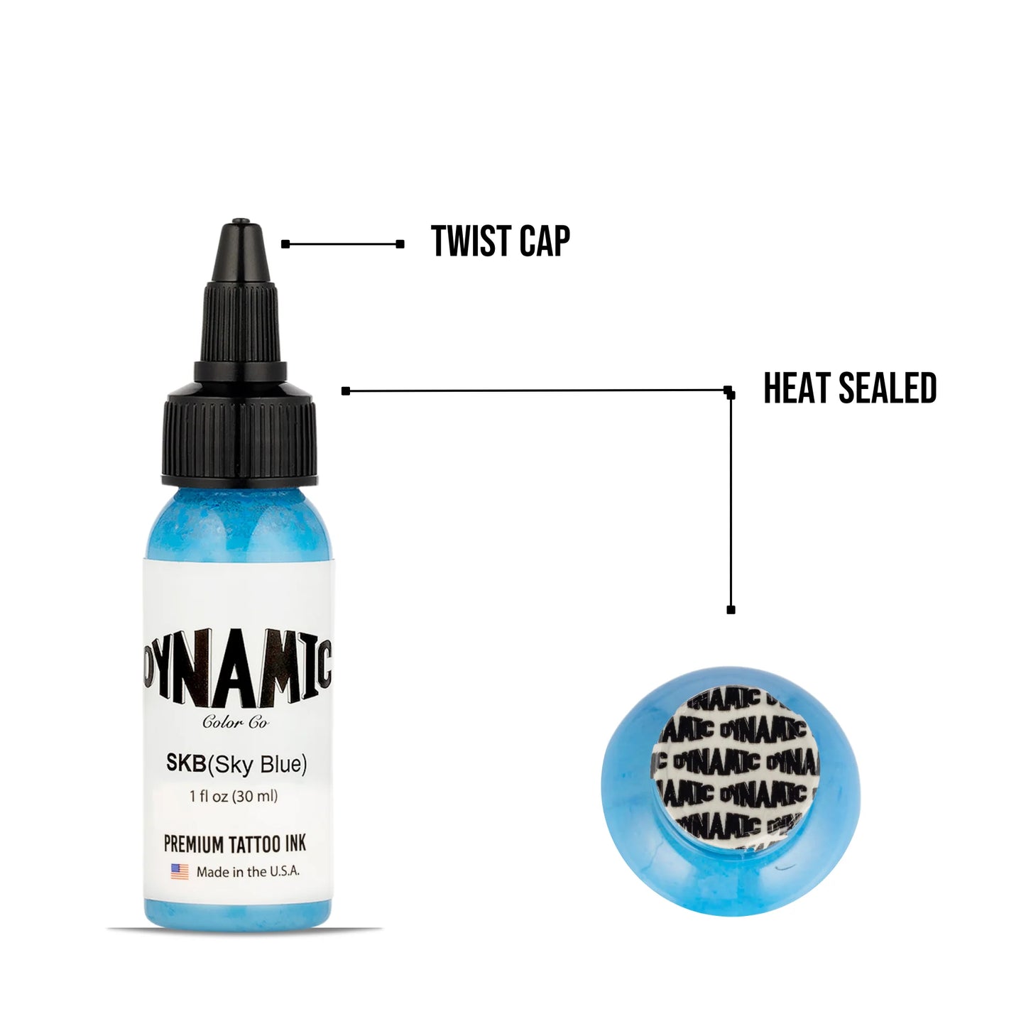 Dynamic Sky Blue Tattoo Ink