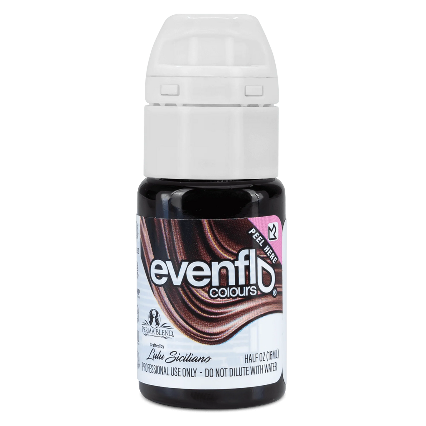 EVENFLO Warm Black Eyeliner Pigments Perma Blend 1/2oz Bottle