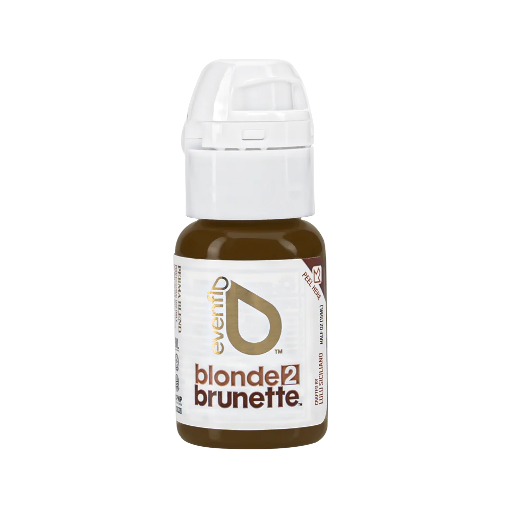 EVENFLO Perma Blend Blonde 2 Brunette Brow Pigments – Dark Blonde 1/2 oz