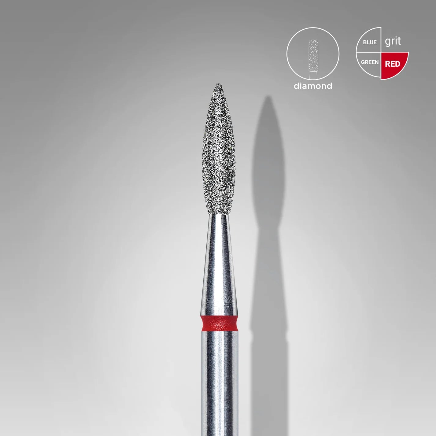 Staleks Bits Diamond Pointed “Flame” 2.1 mm / working part 8 mm