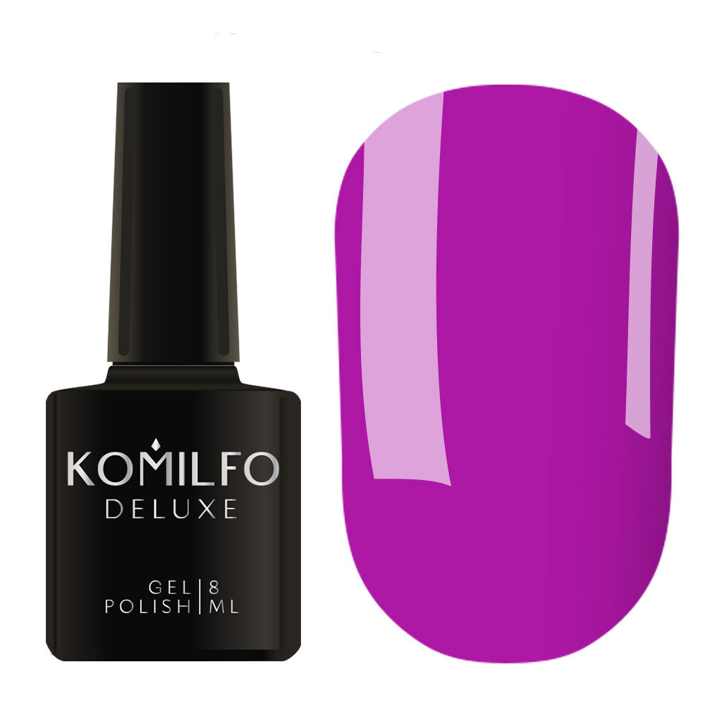 Gel Polish D047 Komilfo Deluxe Purple-Eggplant, Enamel, 8 ml