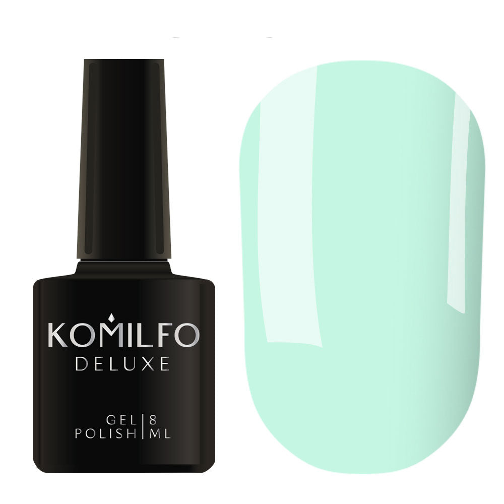 Gel Polish D145 Komilfo Deluxe Light Turquise, Enamel, 8 ml