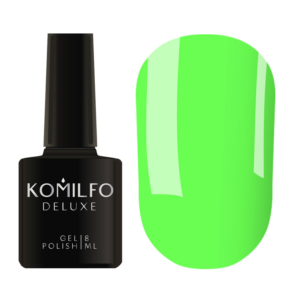 Gel Polish D267 Komilfo Deluxe Dark Green, Neon, Enamel, 8 ml