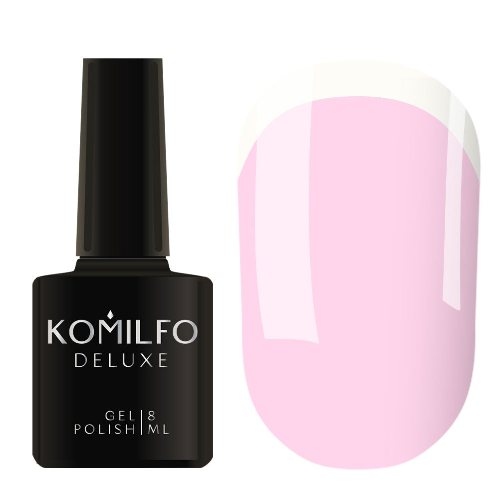 Gel Polish F001 Komilfo French Collection Pale Lilac-Pink, Enamel, For French, 8 ml