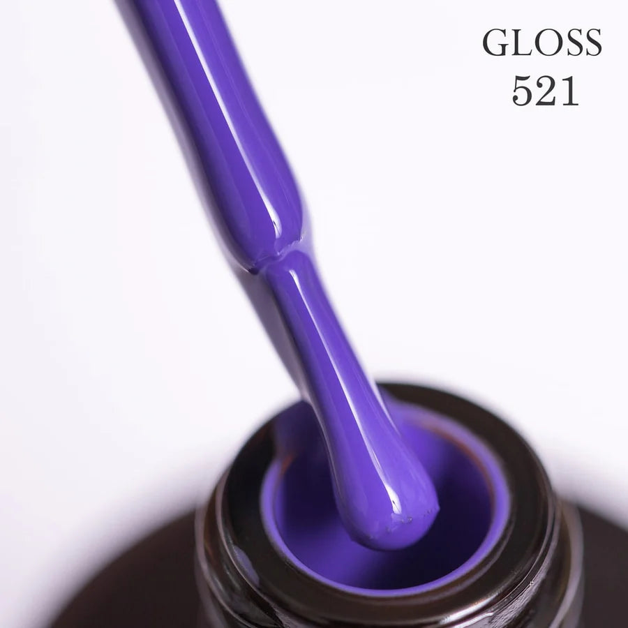 Gel polish 521 GLOSS (azure blue), 11 ml