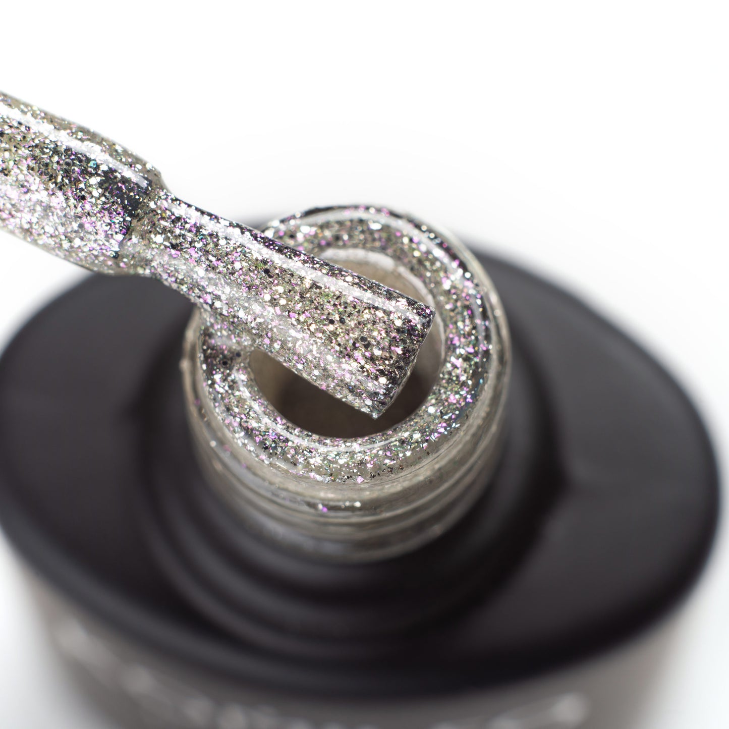 Gel Polish G005 Komilfo DeLuxe Series (rich light golden glitter with a slight pink overflow)