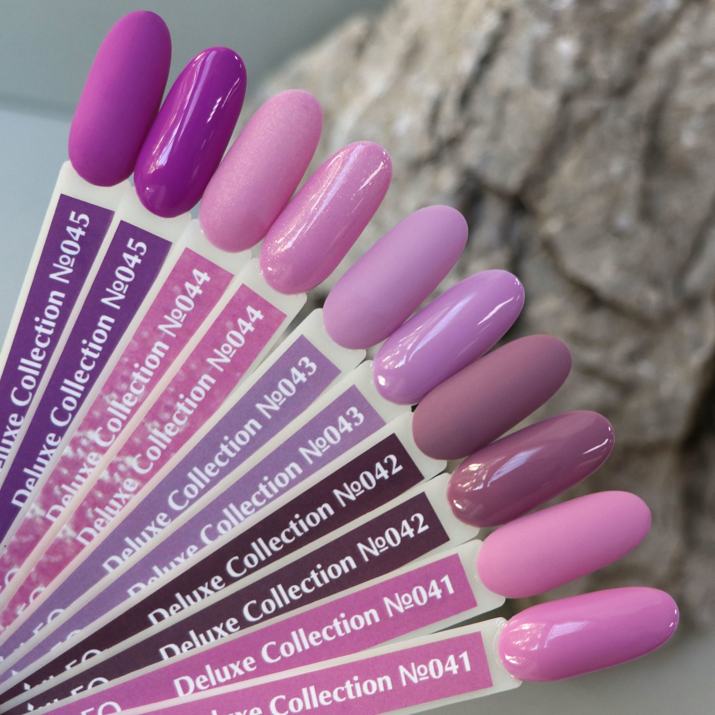 Gel Polish D043 Komilfo Deluxe Series (light lilac-purple, enamel), 8 ml