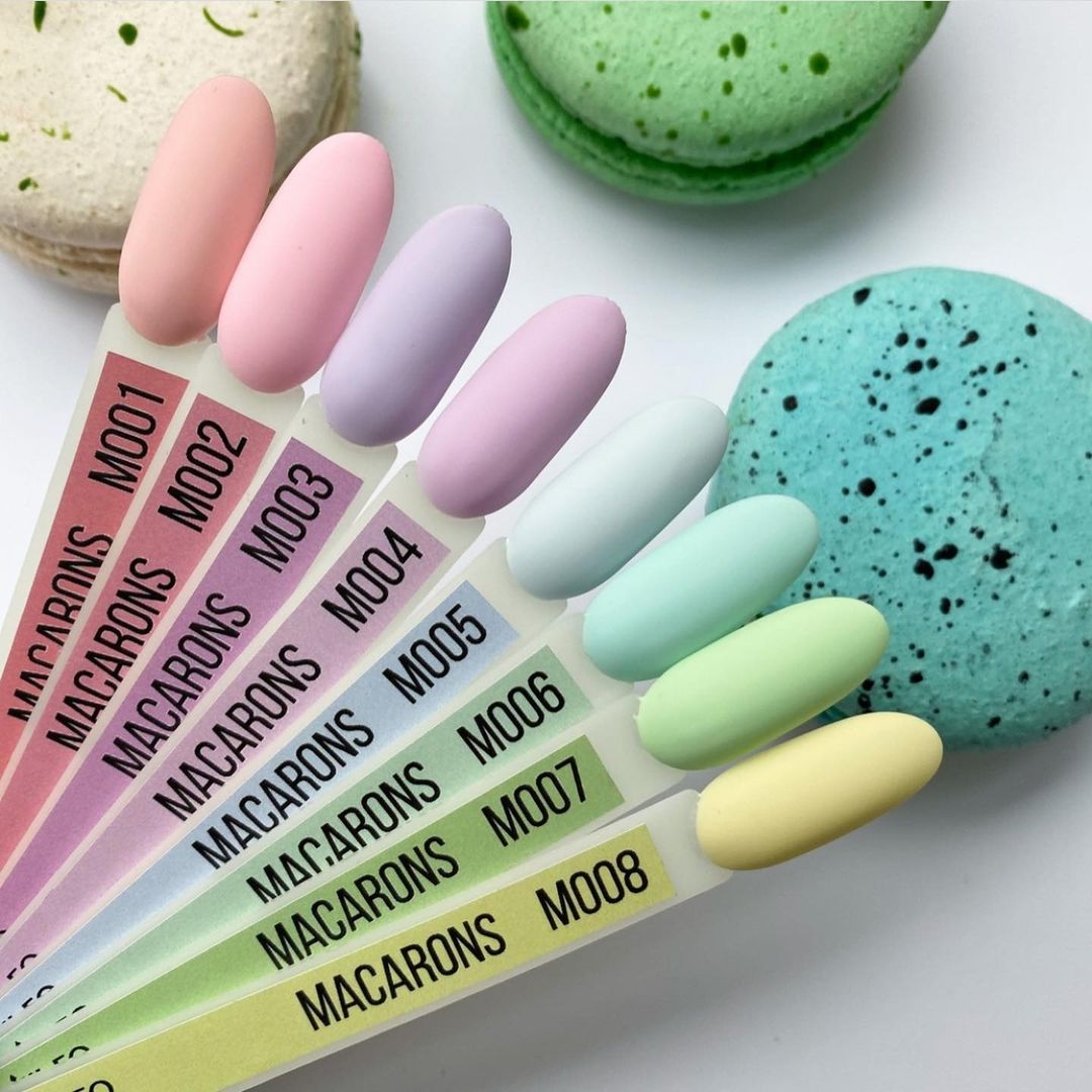 Gel Polish M007 Komilfo Macarons (pastel mint, enamel), 8 ml