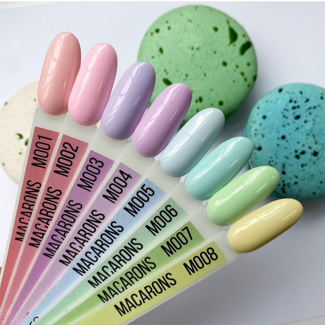 Gel Polish M007 Komilfo Macarons (pastel mint, enamel), 8 ml