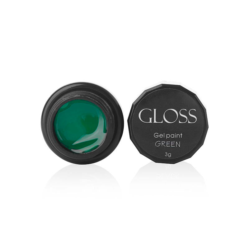 Gel paint GLOSS Green, 3g