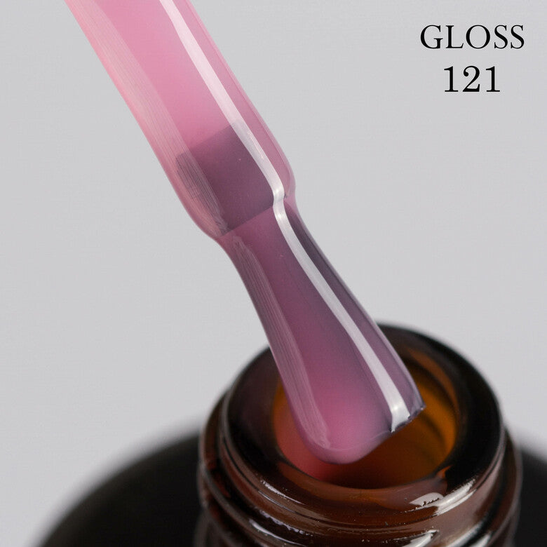 Gel polish 121 GLOSS (pink camouflage), 11 ml