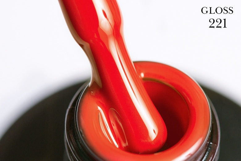 Gel polish 221 GLOSS (carrot), 11 ml