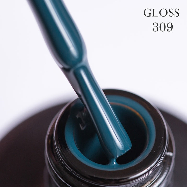 Gel polish 309 GLOSS (dark emerald), 11 ml