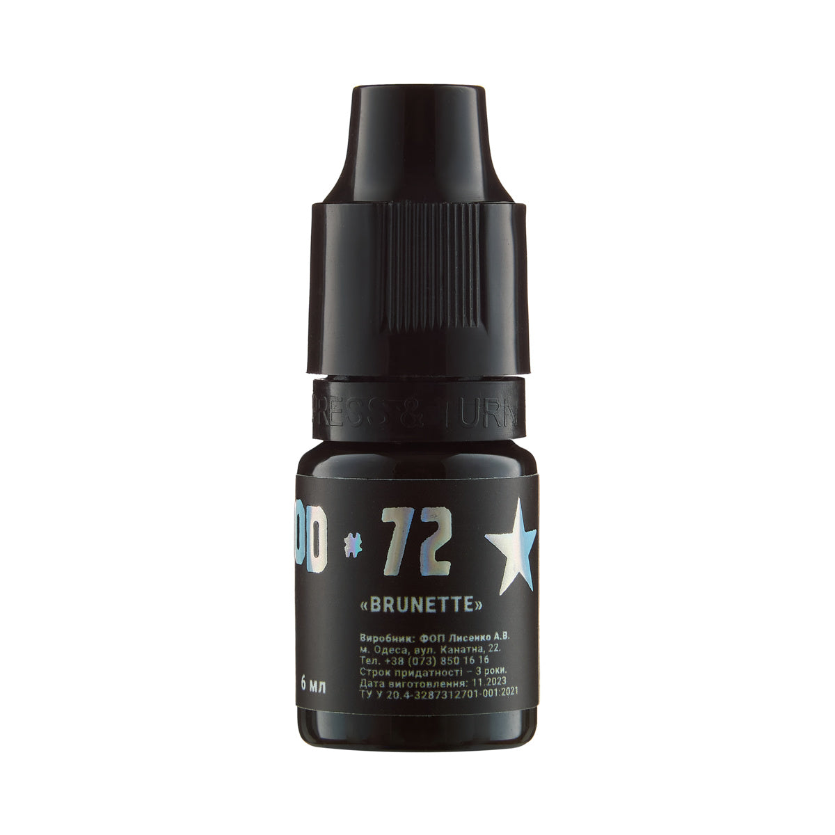 The Mineral Tattoo pigment HollyWood 72 Brunette, 6 ml