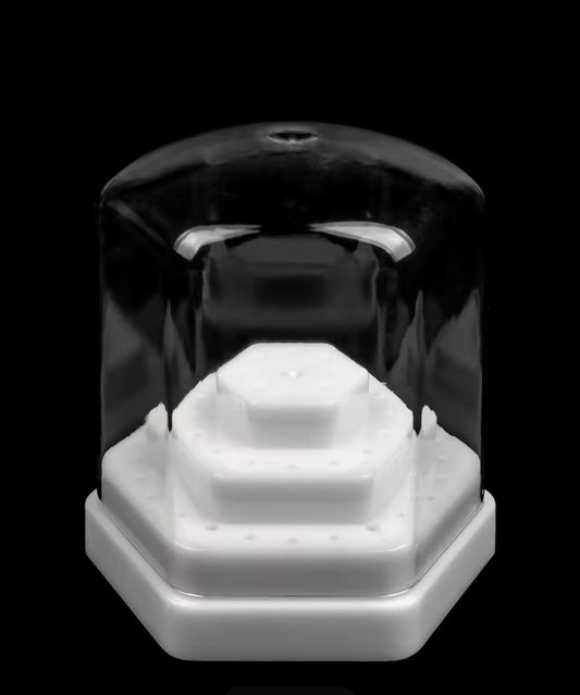 Nail Tip Display Stand with Dustproof Cover – 3-Tier Organizer