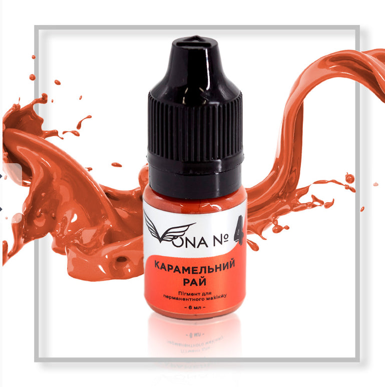 VONA Permanent Makeup Pigment Lips Mineral Caramel Paradise #4, 6ml