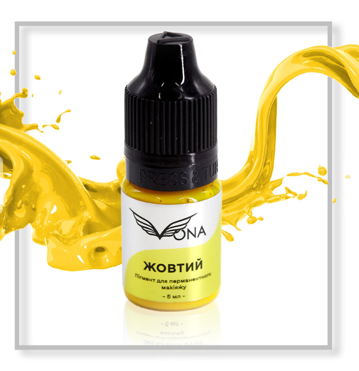 VONA Permanent Makeup Pigment Corrector Mineral Yellow, 6ml