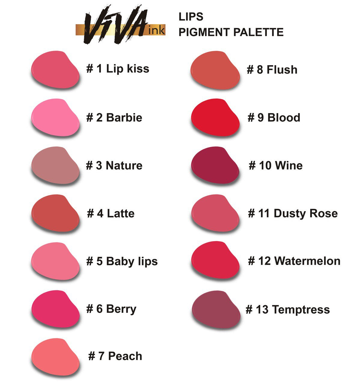 Lips 2 "Barbie" Viva Permanent Makeup Pigment, 6 ml