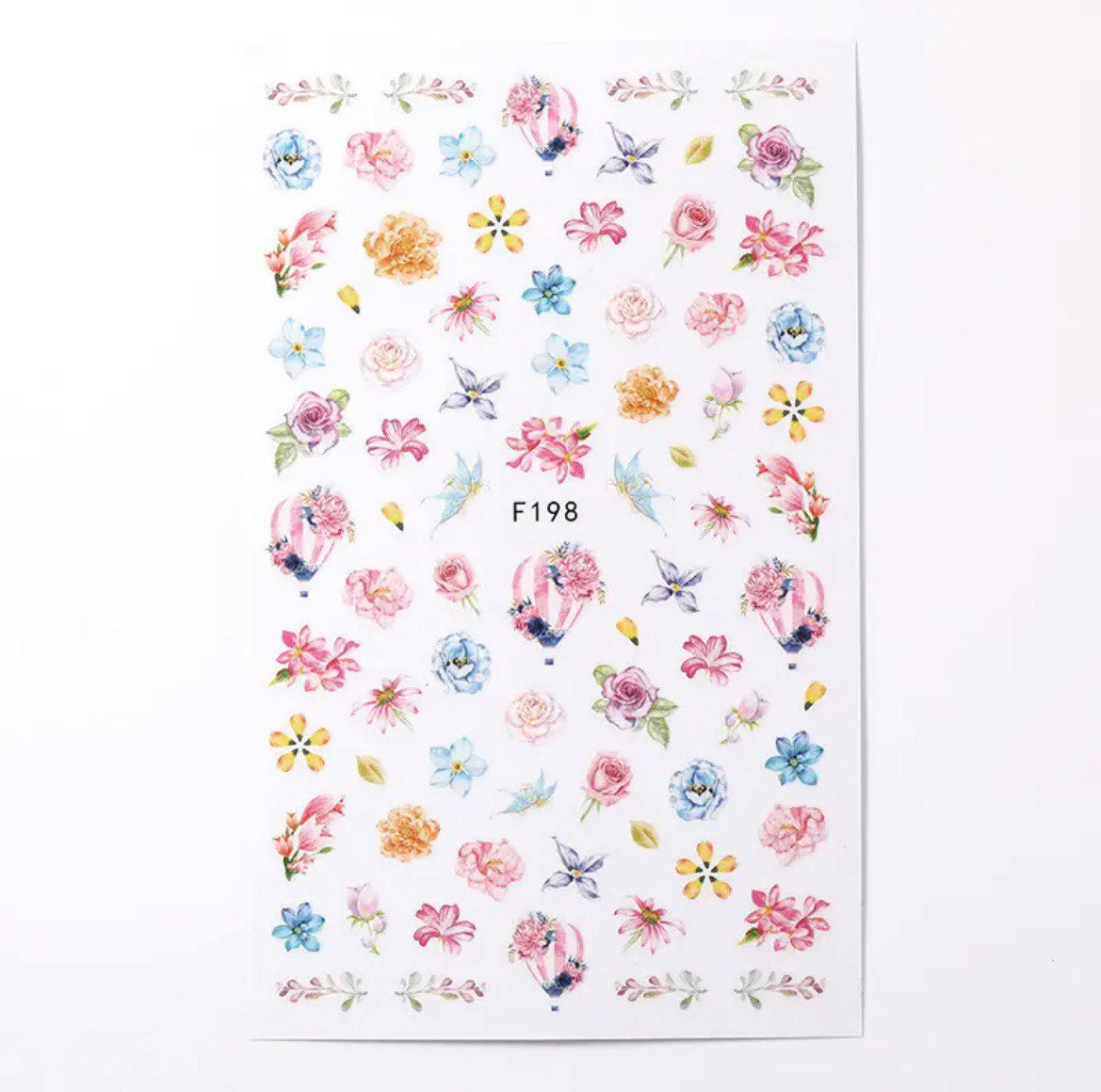 Pop Finger F198 3D Design Nail Sticker