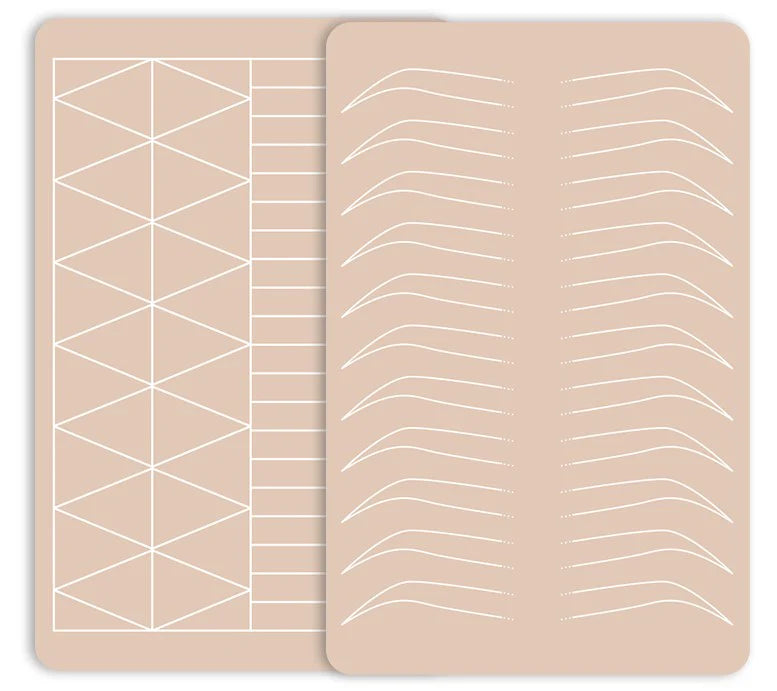 PMU Doubled Sided Microblading Practice Skin Tattoo Eyebrow & Lines 1pcs