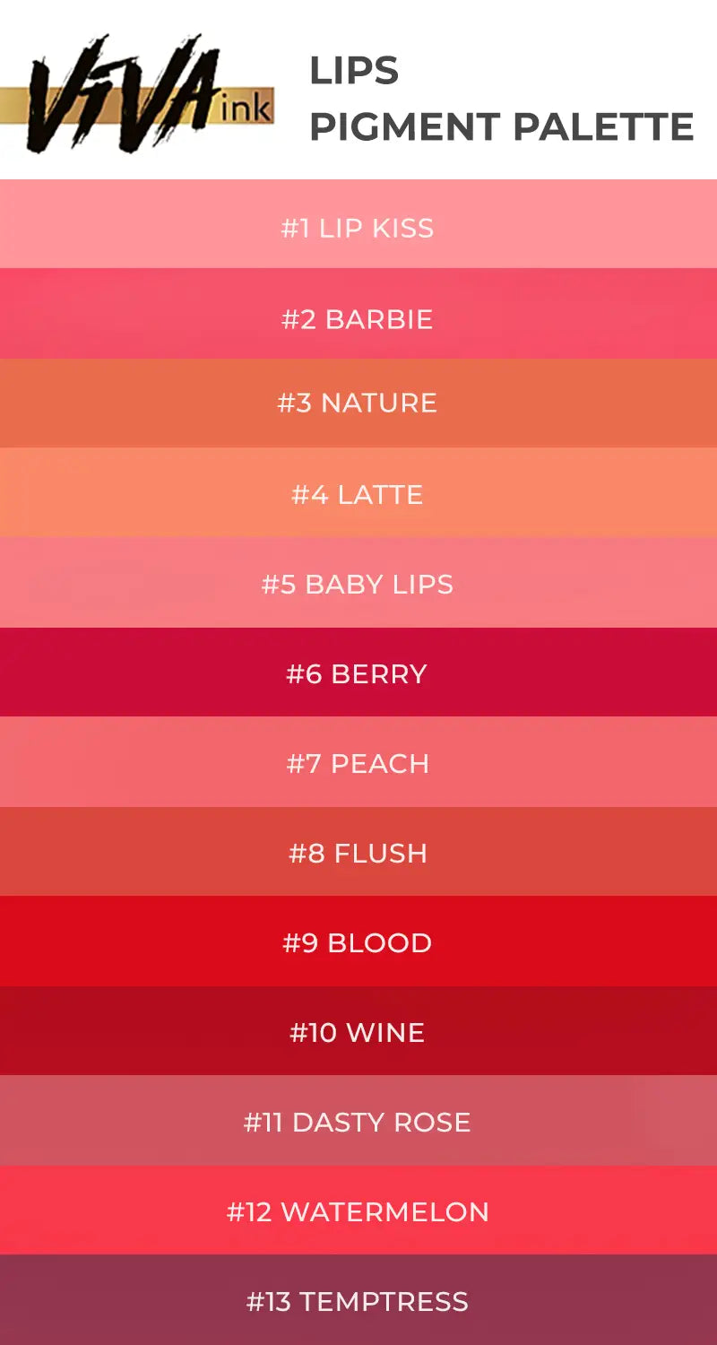 Lips 2 "Barbie" Viva Permanent Makeup Pigment, 6 ml