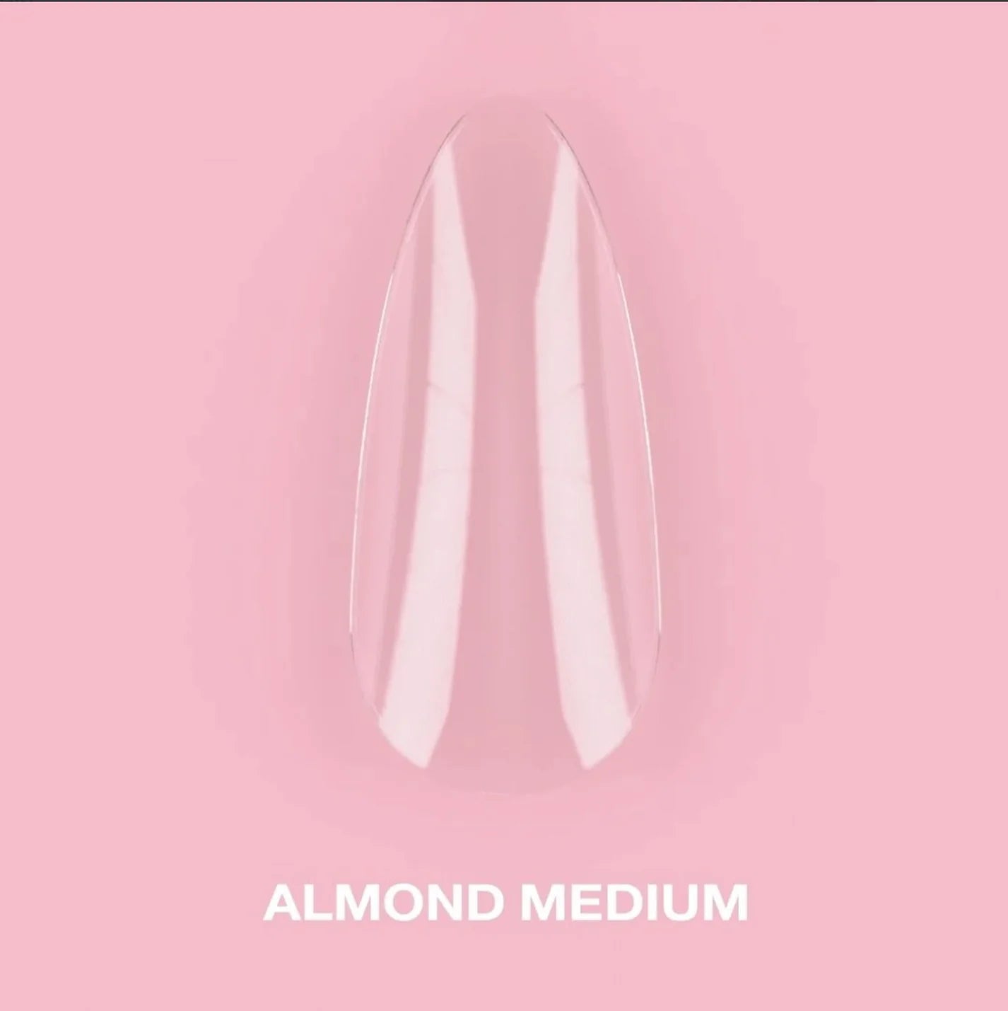 LunaMoon Gel Tips Almond Medium, 500pcs