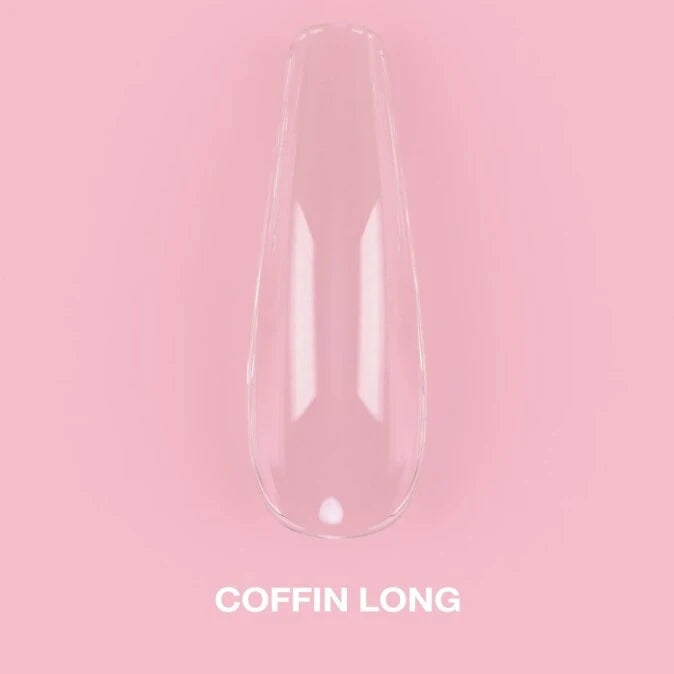 LunaMoon Gel Tips Coffin Long, 500pcs
