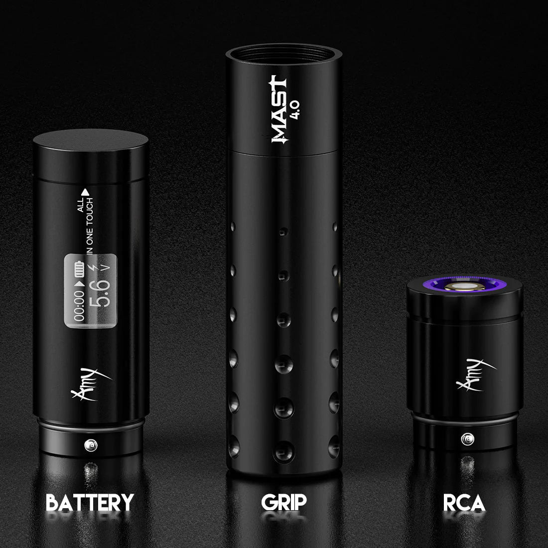 Mast Amy Wireless Tattoo Machine With 4MM Stroke Black (WQP036)