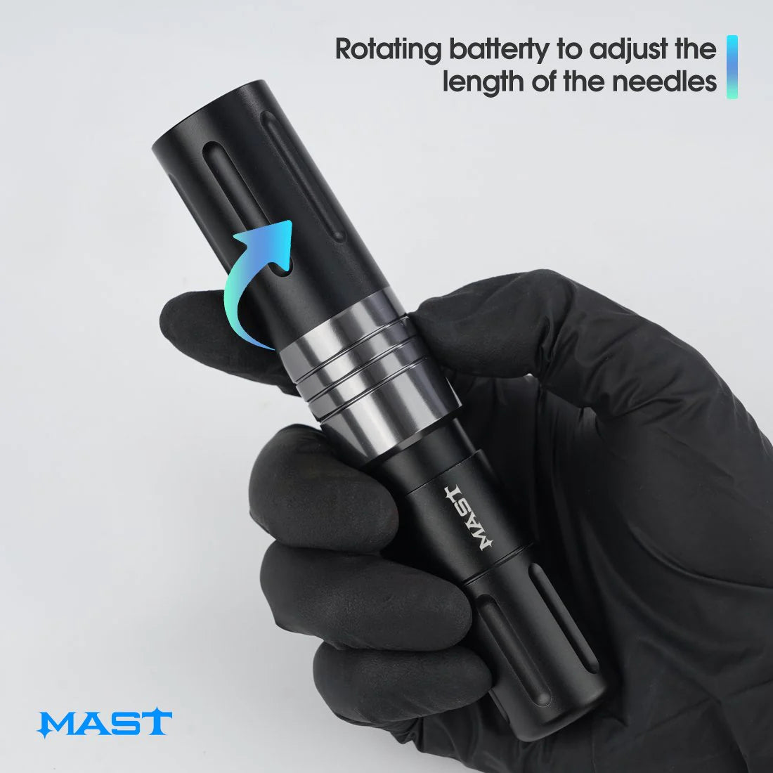 Mast Nano Wireless Rotary Pen Machine with Battery SMP Cartridge Short 3.2mm Stroke WQP006